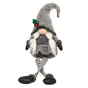 Lg Dangle Leg Mr or Mrs Santa Gnome  (2 Count Assortment)