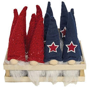 Americana Gnome Plush Ornament  (2 Count Assortment)