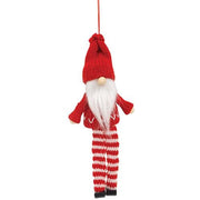Mini Red Striped Wooden Gnome