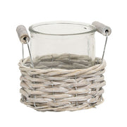 Small Gray Willow Basket & Vase