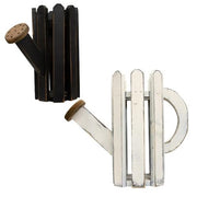 Distressed Wooden Picket Watering Can  (2 Count Assortment)
