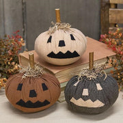 Stuffed Mini Primitive Jack O Lantern  (3 Count Assortment)