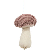 Chenille Stuffed Mushroom Ornament  (3 Count Assortment)