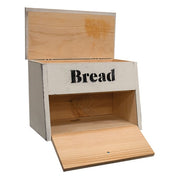 Wooden 2 Compartment Bread Box