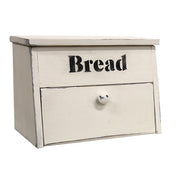 Wooden 2 Compartment Bread Box