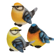 Mini Resin Multicolored Bird  (3 Count Assortment)