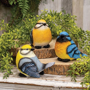 Large Resin Multicolored Bird  (3 Count Assortment)