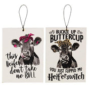 This Heifer Ornament  (2 Count Assortment)
