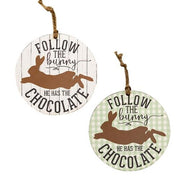 Follow the Bunny Ornament  (2 Count Assortment)