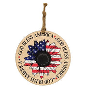 God Bless America Sunflower Ornament