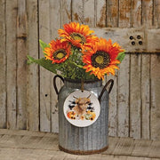 Pretty Fall Highland Cow & Pumpkins Ornament