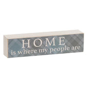 Home Is Where My People Are Plaid Block
