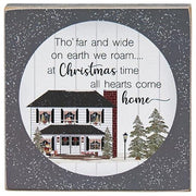 Friends and Family Winter House Square Block  (4 Count Assortment)