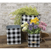 Black Buffalo Check Buckets (Set of 3)