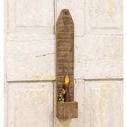 Reclaimed Wood Wall Planter/Sconce