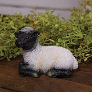 Left Facing Black Face Resin Sheep