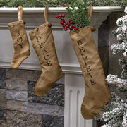 Peace - Love - Joy Stockings (Set of 3)