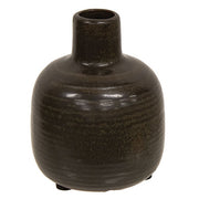 Small Brown Narrow Neck Porcelain Jar
