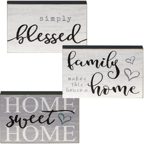 Wood Sayings Block - 2-7/8" x 4-3/8" -