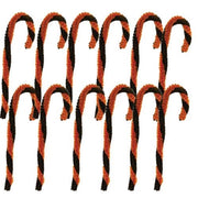 Chenille Halloween Candy Canes (Set of 12)