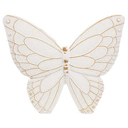 Distressed White Resin Butterfly Shelf Sitter  (3 Count Assortment)