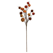 Multi-Color Velvet Pumpkin Pick - 34"