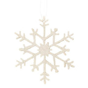 Small White Snowflake Ornament