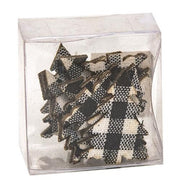 Black/White Plaid Tree Bowl Filler