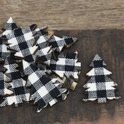 Black/White Plaid Tree Bowl Filler
