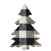Black/White Plaid Tree Bowl Filler