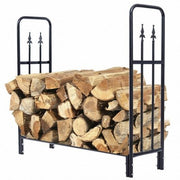 4' Outdoor Heavy Duty Steel Firewood Wood Storage Rack