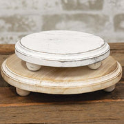 Distressed Whitewashed Wooden Risers (Set of 2)