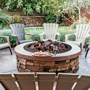 36 inch Round Steel Fire Pit Ring Line for Outdoor Backyard - Color: Black