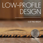 Kettle Grove Jute Rug Rect Stencil Welcome w/ Pad 20x30