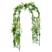Garden Arch Arbor Trellis Patio Plant Stand Rack Archway-Black - Color: Black