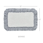 Sawyer Mill Black Bathmat 20x30