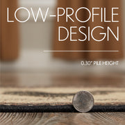 Sawyer Mill Charcoal Cow Jute Stair Tread Rect Latex 8.5x27