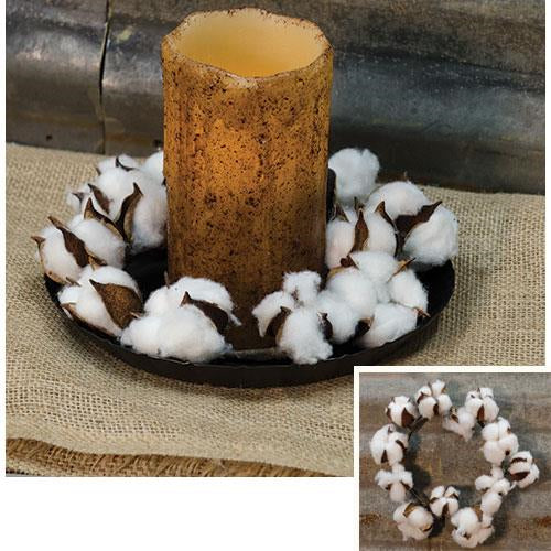 Country Cotton Ball Ring - 4"