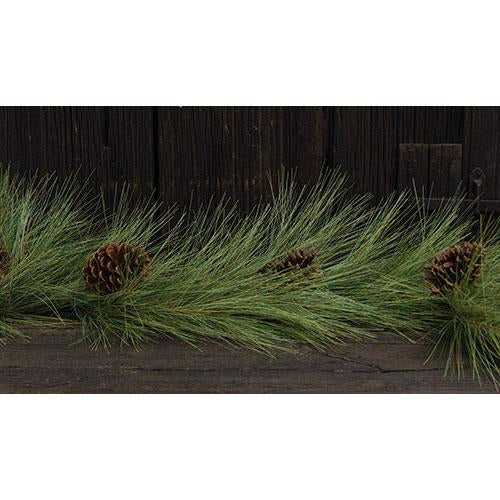 Fine Woodsy Needle Pine Garland - 5 ft.