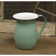 Green Enamel Pitcher