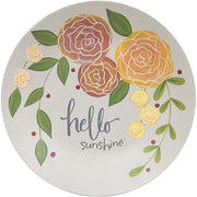 Hello Sunshine Floral Plate  (2 Count Assortment)