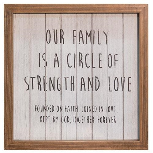 Our Family Framed Sign - 10"