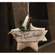 Merry Christmas Star Ornament