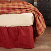 Solid Burgundy Queen Bed Skirt 60x80x16