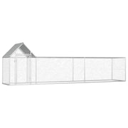 Chicken Coop 16.4'x3.3'x4.9'Galvanized Steel