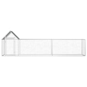 Chicken Coop 16.4'x3.3'x4.9'Galvanized Steel