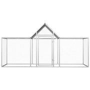 Chicken Coop 9.8'x3.3'x4.9'Galvanized Steel