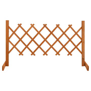 Garden Trellis Fence Orange 47.2"x23.6" Solid Firwood