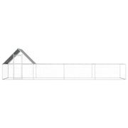 Chicken Coop 26.2'x6.6'x6.6'Galvanized Steel