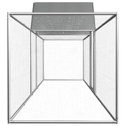 Chicken Coop 16.4'x3.3'x4.9'Galvanized Steel